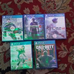 Juegos De PS4 En Buenas Condiciones $10 Cada Uno 
