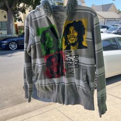 Bob Marley Zip Up Hoodie
