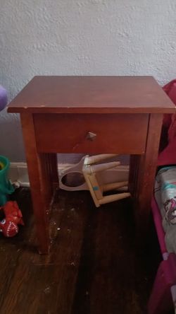 Wood nightstand