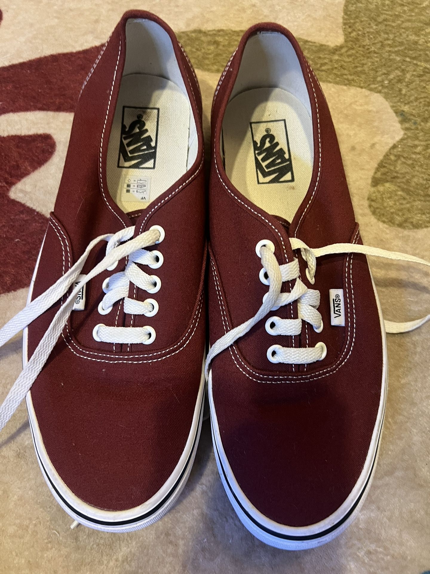 Red Vans Size 10.5