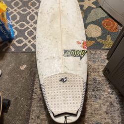 5’11 Ajw Surfboard. 