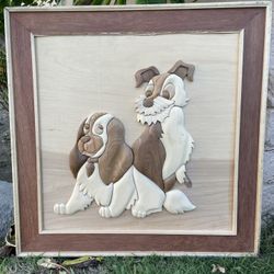 Lady And The Tramp Wood Art 