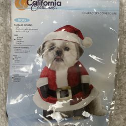 Pet Costume Santa Small