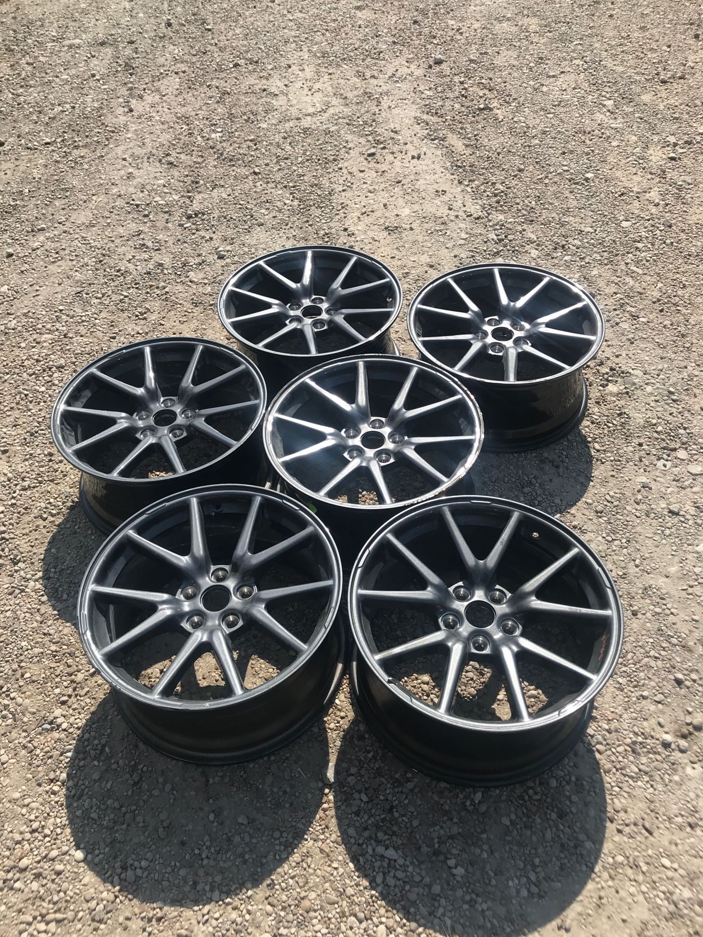 Tesla Model 3 Y parts 18” original OEM factory Alloy rims wheels straight aluminum 5x114.3 will fit Honda civic and other cars