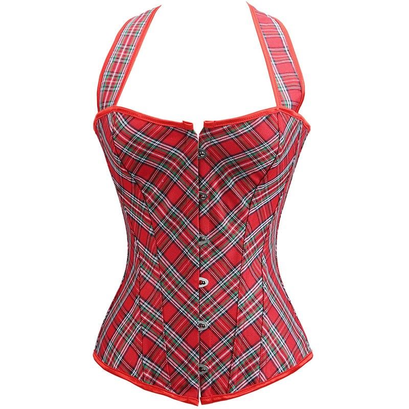 Corset Bustier Blidece Woman's Sexy Boned Lace Up Push Up Shapewear Top Over Bust Size Medium