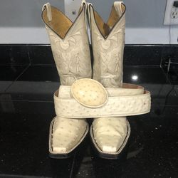 Botas 7 1/2 Y Cintó 40 