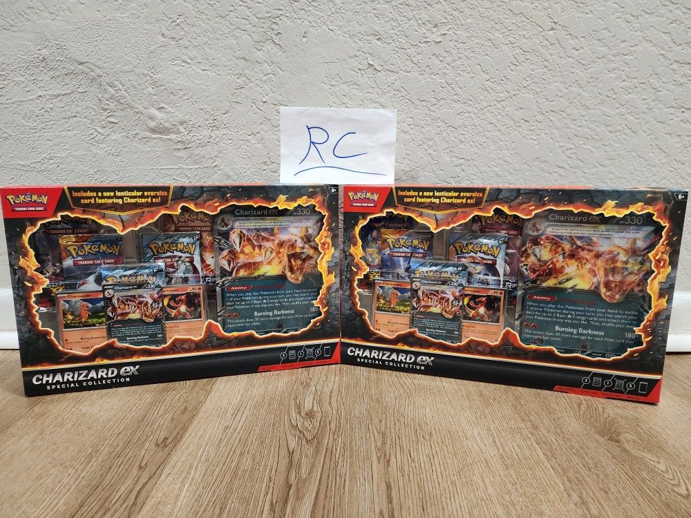 (2) Pokemon TCG: Charizard ex Special Collection - 5 Packs + Promos