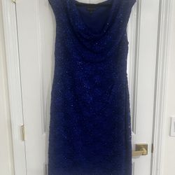 Blue Sequin Dress