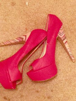 Pink heels