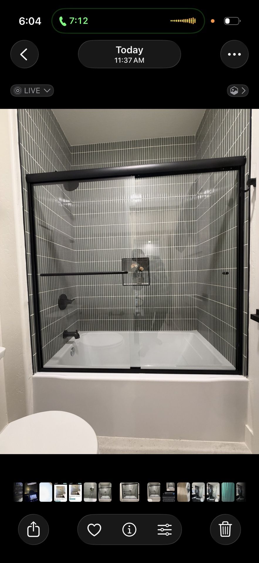 Shower Glass Slider