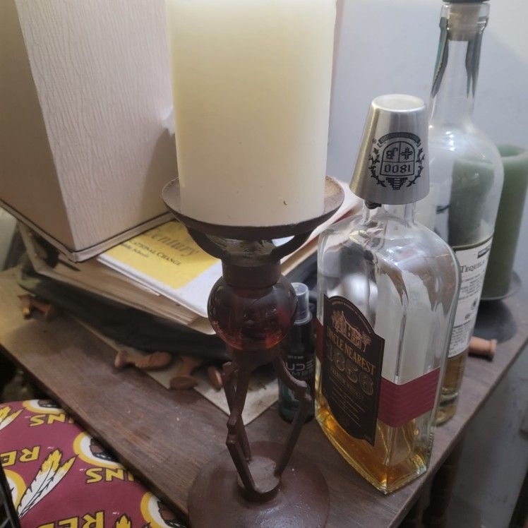 Glass Base Candle Holder
