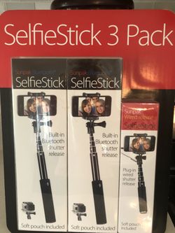 Selfie Stick 3 Pack