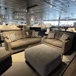 Brown Sofa And Loveseat