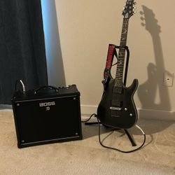 Schecter Electric Guitar and Amp