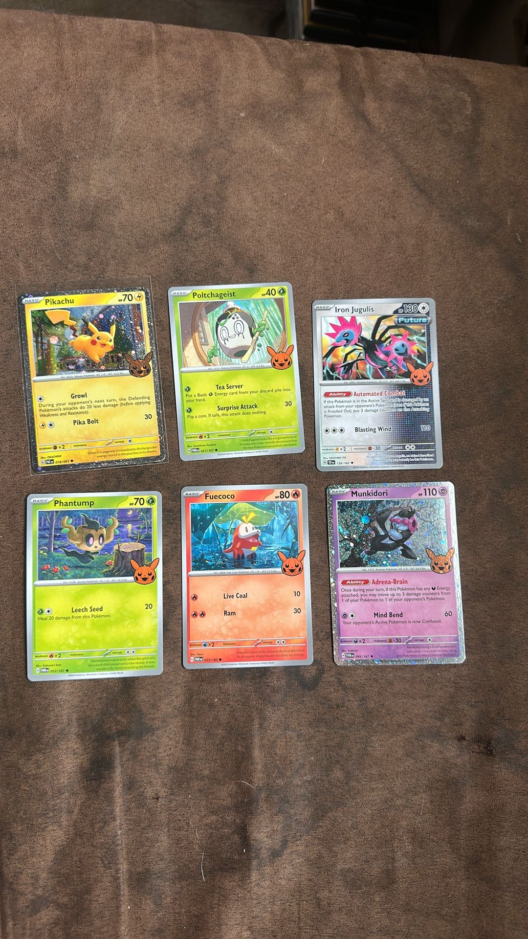 Pokémon Card Lot Of 6
