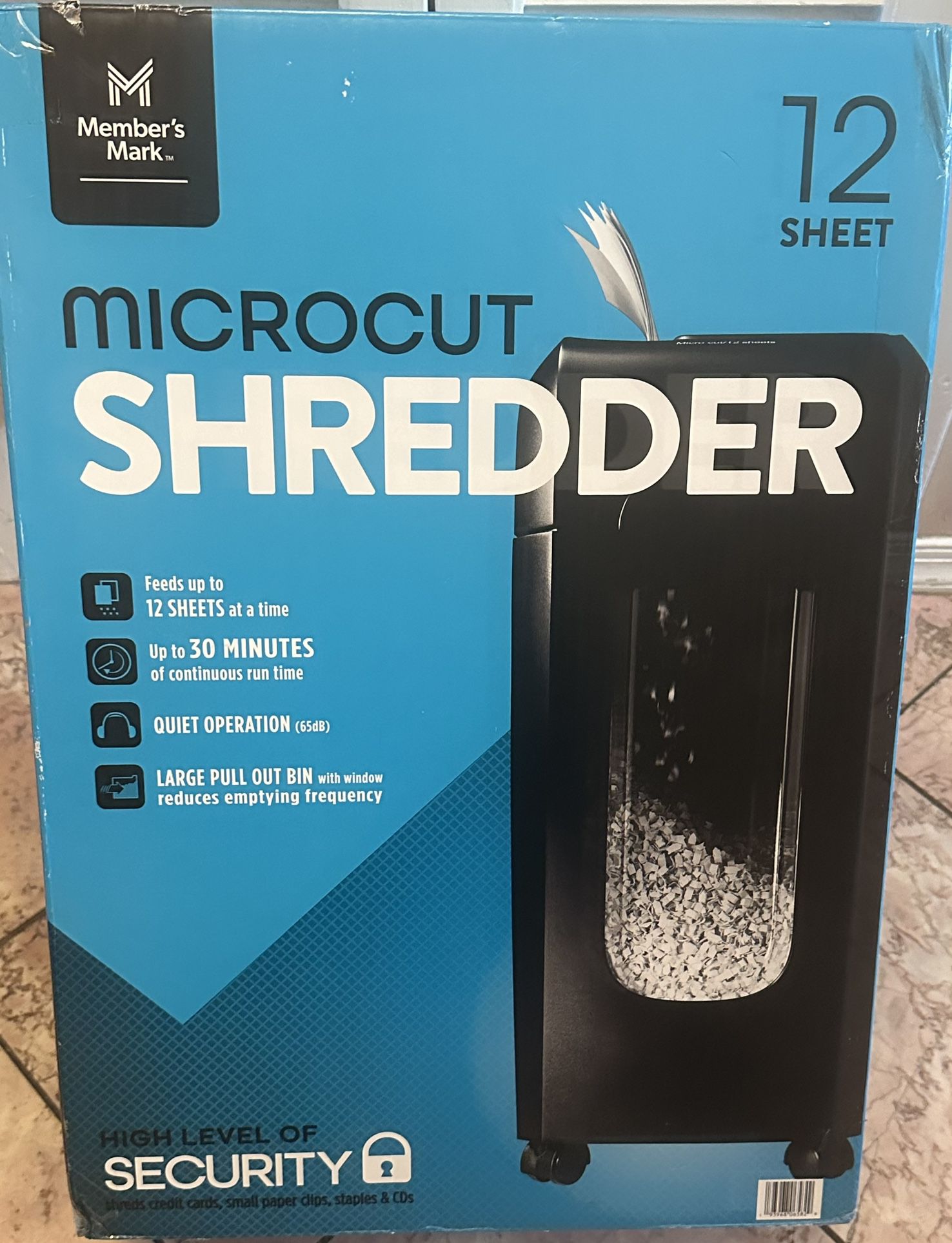 Member's Mark 12-Sheet Micro-Cut Shredder(new)
