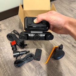 360 Degree View 4 Channel Dash Camera Front, Rear and Inside with GPS WiFi