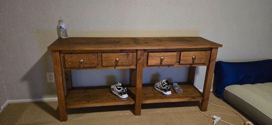 Solid pine dresser side table