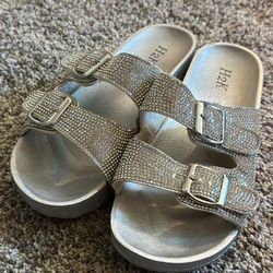 Birkenstock Styled bedazzled sandal