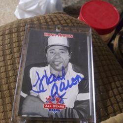 Hank Aaron Autograph All Stars 2007 