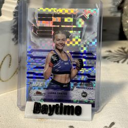 LUANA SANTOS RC 2025 Topps Finest UFC #132 Checkerboard /99