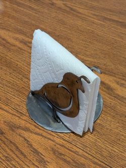 Metal Quail Napkin Holder