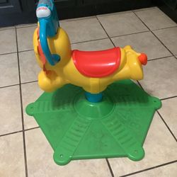 Fisher Price Bounce & Spin Lion Stationary Ride On