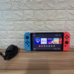 Nintendo Switch OLED Handheld Console HEG-001 Gaming System W/ 132GB SD Card