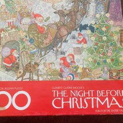 Clement Clarke Moore’s “NIGHT BEFORE CHRISTMAS “ Puzzle