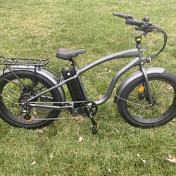 Electric Bike Beach Cruiser Step Over 