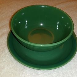 Green Bowl & Plate
