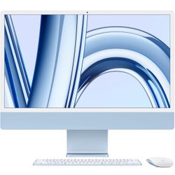 Apple 2023 iMac All-in-One Desktop Computer with M3 chip: 8-core CPU, 8-core GPU, 24-inch Retina Display, 8GB Unified Memory, 256GB SSD Storage, Match