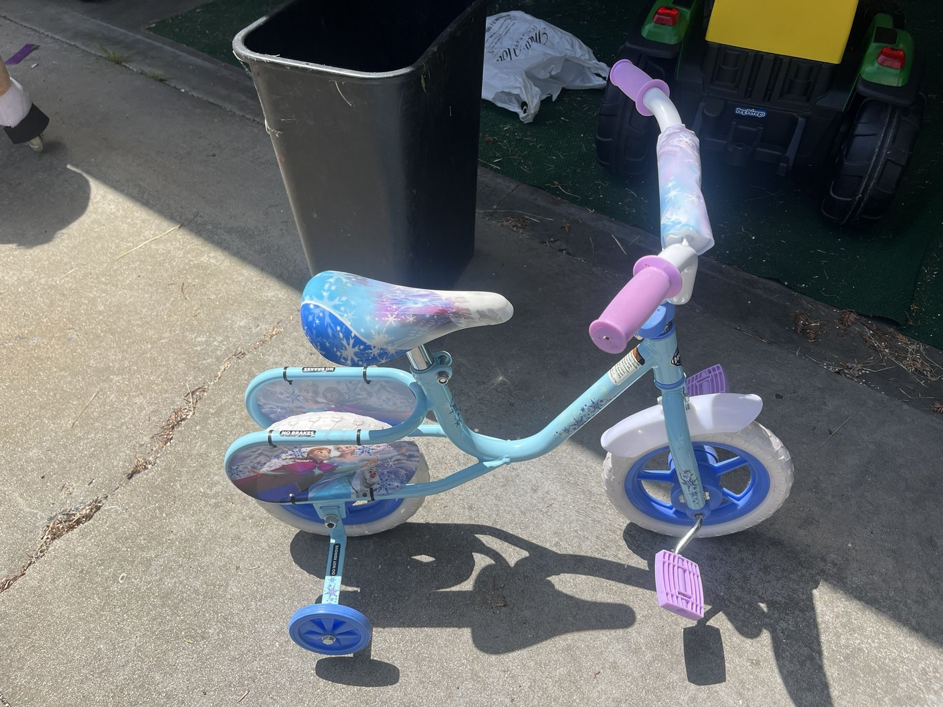 Brand New Frozen Bike With Training Wheels