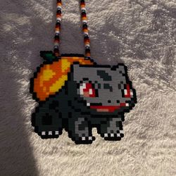 Halloween Bulbasaur Perler