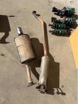 Acura Rsx Dc5 Type S Exhaust Mid Pipe & Muffler Oem Honda