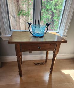 Vintage solid wood accent table