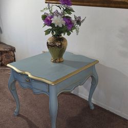 French Styled Hand-Painted Vintage Victorian Rustic Coffee Table - FREE Shipping