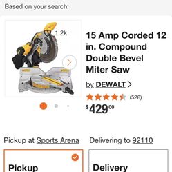 DeWalt DW706 Compound Miter Saw