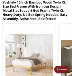 Twin XL Bedframe Wood Overstock