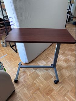 Hospital bed side, Table