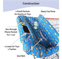 Baby/Toddler Shopping Cart/High ChairCover with Bag! Brand new! See all pics!