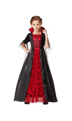 Victorian Vampiress Girls Costume XL 14-16 Halloween Costume new!!!