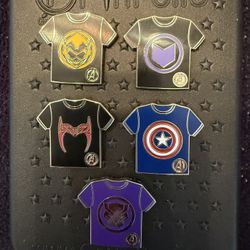 Disney  World Marvel Shirts Pins