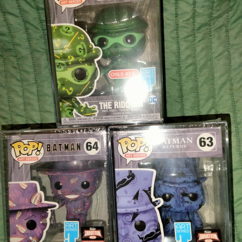 Funko POP! DC's Batman Forever The Riddler Art Series with Protector 
