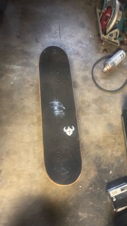 Black Skateboard Deck with Graphic