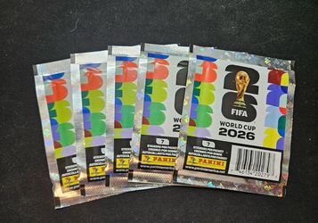 Panini FIFA World Cup 2026 Sealed (5 packs) Sticker Pack - 7 Soccer Stickers