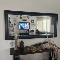 Large Mirror Black Modern