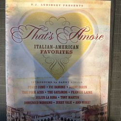 That's Amore: Italian-American Favorites (DVD, BRAND NEW)