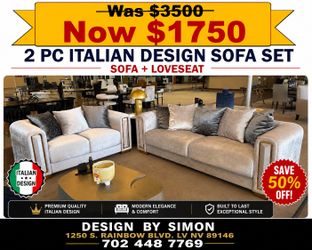 Italian Sofa loveseat