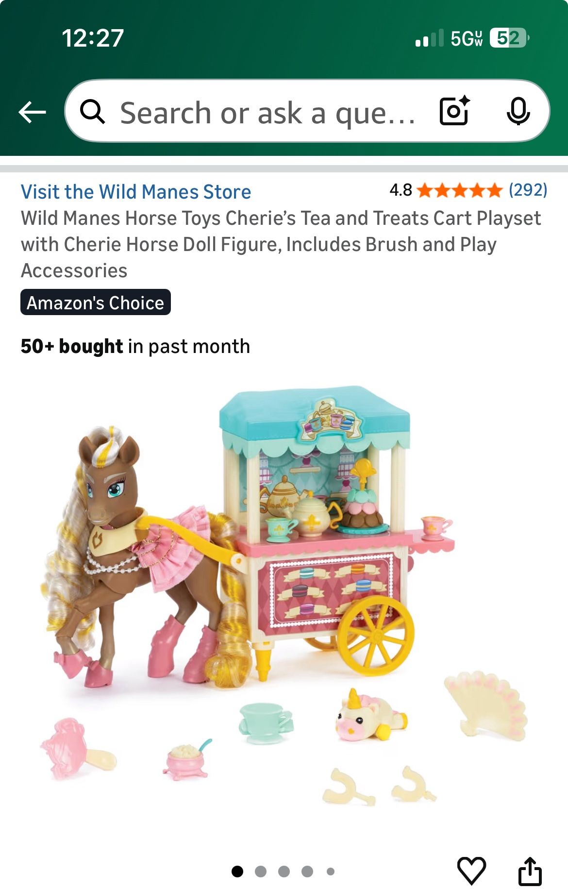 New Wild Manes Horse Toy With Accessories